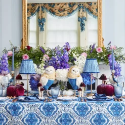 Lampshades<Mrs. Alice Cobalt Lotus Lampshade (18cm)