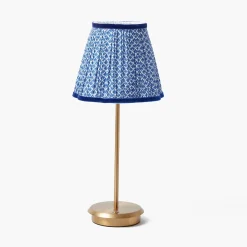 Lampshades<Mrs. Alice Cobalt Lotus Lampshade (18cm)