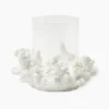 Summer Glassware | Summer Candleware<Mrs. Alice Coral Hurricane Lantern
