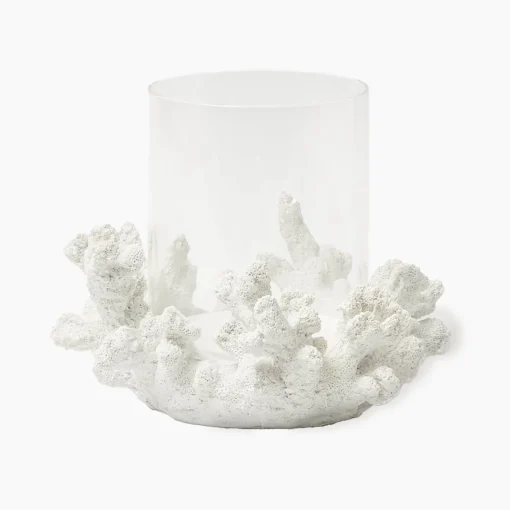 Summer Glassware | Summer Candleware<Mrs. Alice Coral Hurricane Lantern