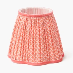 Lampshades<Mrs. Alice Coral Lotus Lampshade (18cm)