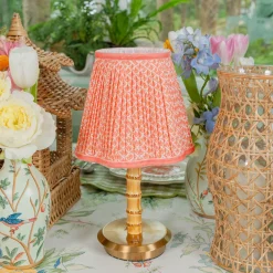 Lampshades<Mrs. Alice Coral Lotus Lampshade (18cm)