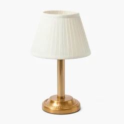 Rechargeable Table Lamps<Mrs. Alice Corinthian Rechargeable Lamp with Cream Shade (22cm)