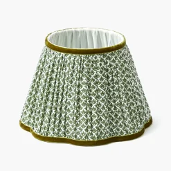Rechargeable Table Lamps<Mrs. Alice Corinthian Rechargeable Lamp with Olive Lotus Shade (22cm)
