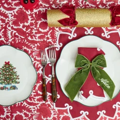 Tablecloths<Mrs. Alice Cranberry Pheasant Tablecloth