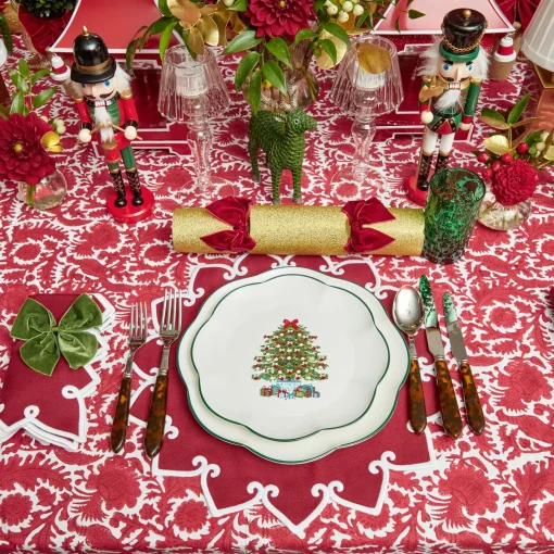 Tablecloths<Mrs. Alice Cranberry Pheasant Tablecloth