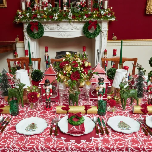 Tablecloths<Mrs. Alice Cranberry Pheasant Tablecloth