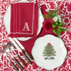 Tablecloths<Mrs. Alice Cranberry Pheasant Tablecloth
