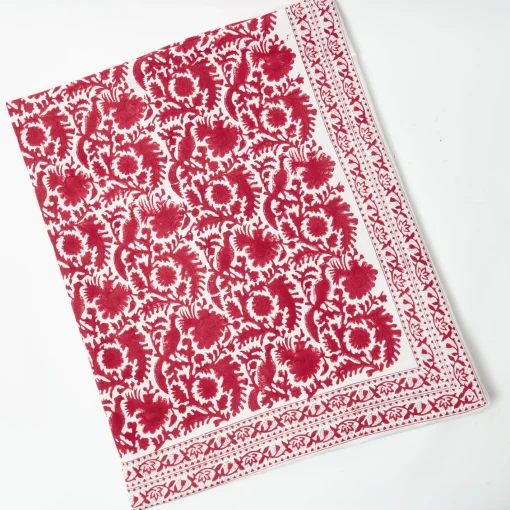 Tablecloths<Mrs. Alice Cranberry Pheasant Tablecloth
