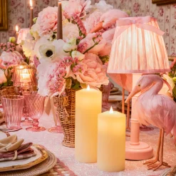Candles | Candlescapes<Mrs. Alice Cream LED Pillar Candle Set (Set of 4)