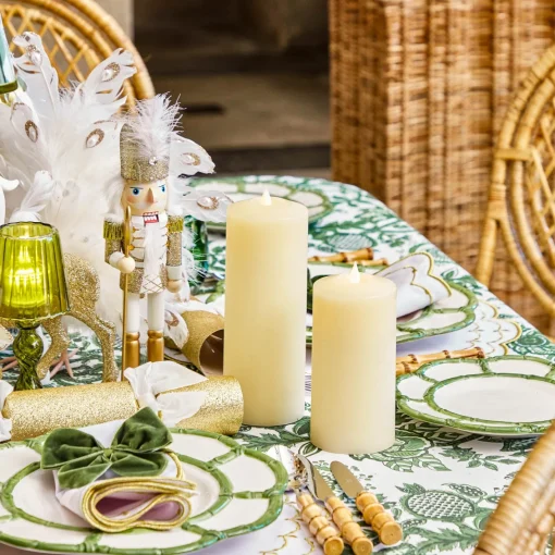 Candles | Candlescapes<Mrs. Alice Cream LED Pillar Candle Set (Set of 4)