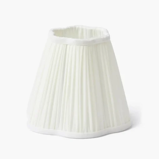 Lampshades<Mrs. Alice Cream Pleated Lampshade (18cm)