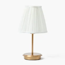 Lampshades<Mrs. Alice Cream Pleated Lampshade (18cm)