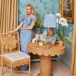 Furniture | Furniture<Mrs. Alice Daisy Rattan Chair with Pavilion Cushion