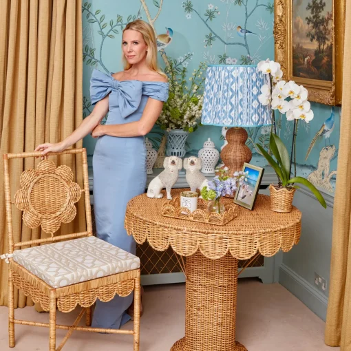 Furniture | Furniture<Mrs. Alice Daisy Rattan Chair with Pavilion Cushion