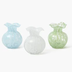 Summer Glassware | Vases<Mrs. Alice Dappled Glass Vases (Set of 3)