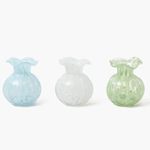 Summer Glassware | Vases<Mrs. Alice Dappled Glass Vases (Set of 3)