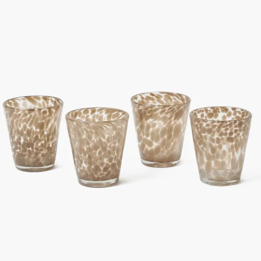 Summer Glassware | Glasses<Mrs. Alice Dappled Sand Glasses (Set of 4)