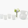 Summer Glassware | Glassware Sets<Mrs. Alice Dappled White Glasses & Jug Set