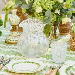 Summer Glassware | Glassware Sets<Mrs. Alice Dappled White Glasses & Jug Set