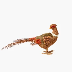 Autumn Decorations<Mrs. Alice Decorative Raffia Pheasant (Pair)