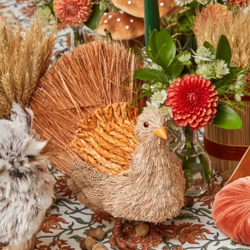 Autumn Decorations<Mrs. Alice Decorative Raffia Turkey