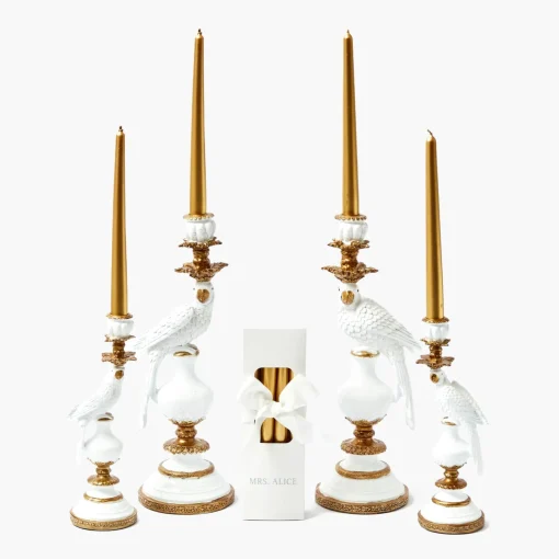 Candles<Mrs. Alice Deep Gold Candles (Set of 8)
