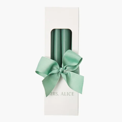 Summer Candleware | Candles<Mrs. Alice Dusty Green Candles (Set of 8)