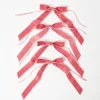Napkin Rings & Bows<Mrs. Alice Dusty Pink Velvet Bow (Set of 4) - 20cm