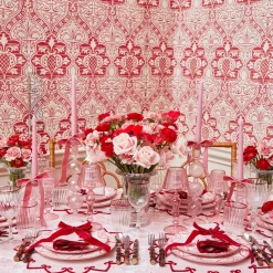Napkin Rings & Bows<Mrs. Alice Dusty Pink Velvet Bow (Set of 4) - 20cm