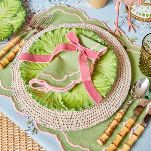 Napkin Rings & Bows<Mrs. Alice Dusty Pink Velvet Bow (Set of 4) - 20cm