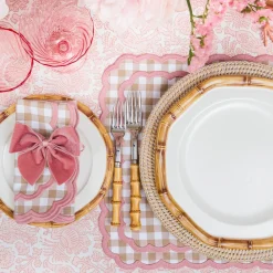 Napkin Rings & Bows<Mrs. Alice Dusty Pink Velvet Napkin Bows (Set of 4)