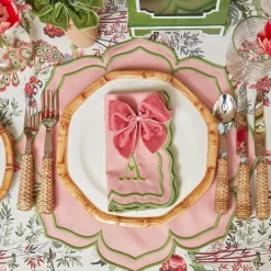Napkin Rings & Bows<Mrs. Alice Dusty Pink Velvet Napkin Bows (Set of 4)