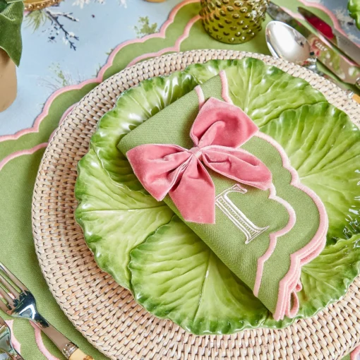 Napkin Rings & Bows<Mrs. Alice Dusty Pink Velvet Napkin Bows (Set of 4)