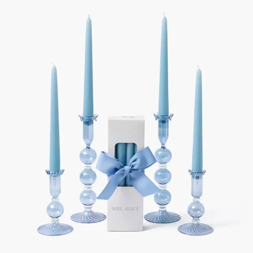Candles | Candlescapes<Mrs. Alice Eden Blue Candle Set