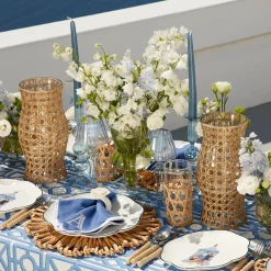 Summer Glassware | Summer Candleware<Mrs. Alice Eden Blue Candle Set (Navy)