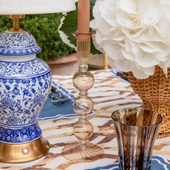 Summer Glassware | Summer Candleware<Mrs. Alice Eden Chestnut Candle Holder (Pair)