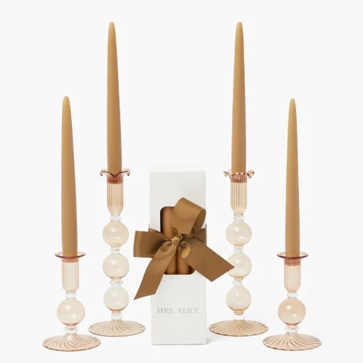 Summer Glassware | Summer Candleware<Mrs. Alice Eden Chestnut Candle Set
