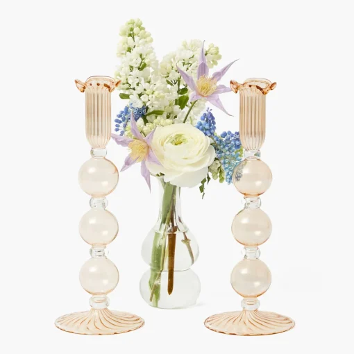 Summer Glassware | Summer Candleware<Mrs. Alice Eden Chestnut Candle Set