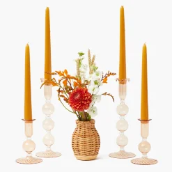Candles | Candlescapes<Mrs. Alice Eden Chestnut Candle Set (Mustard)