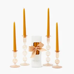 Candles | Candlescapes<Mrs. Alice Eden Chestnut Candle Set (Mustard)