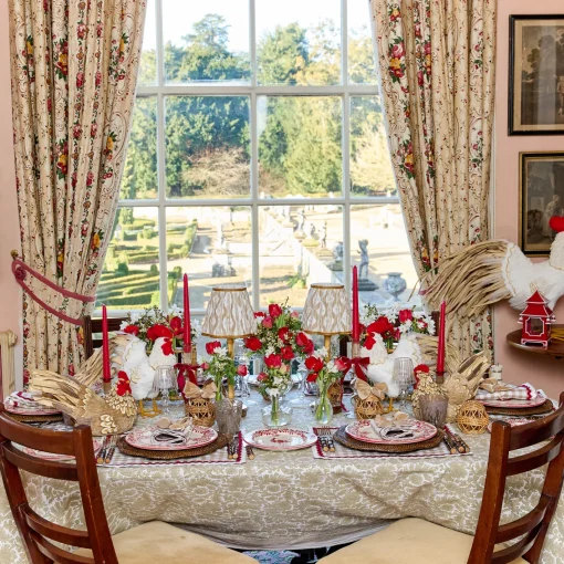 Candles | Candlescapes<Mrs. Alice Eden Chestnut Ribboned Candle Set (Red)