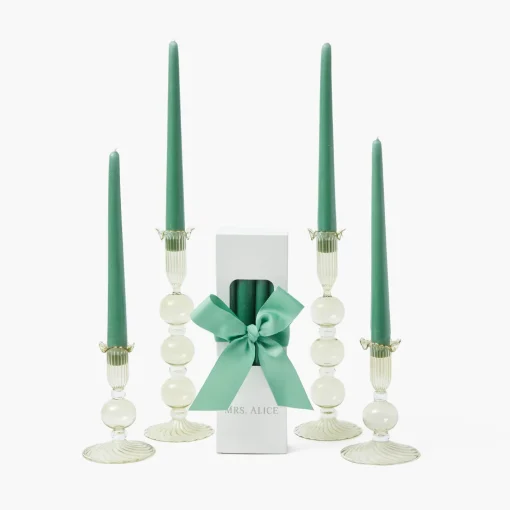Candles | Candlescapes<Mrs. Alice Eden Green Candle Set (Forest Green)