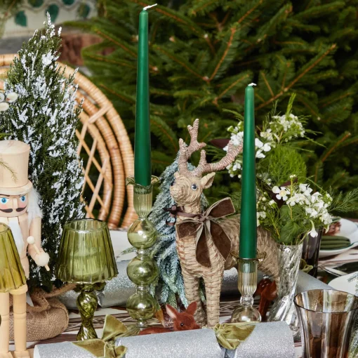 Candles | Candlescapes<Mrs. Alice Eden Green Candle Set (Forest Green)