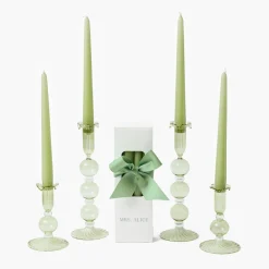 Candles | Candlescapes<Mrs. Alice Eden Green Candle Set (Spring Green)