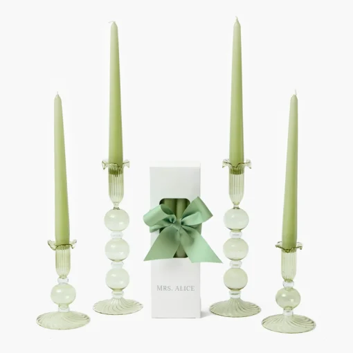 Candles | Candlescapes<Mrs. Alice Eden Green Candle Set (Spring Green)