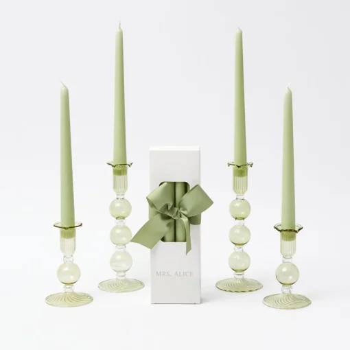 Candles | Candlescapes<Mrs. Alice Eden Green Candle Set (Spring Green)