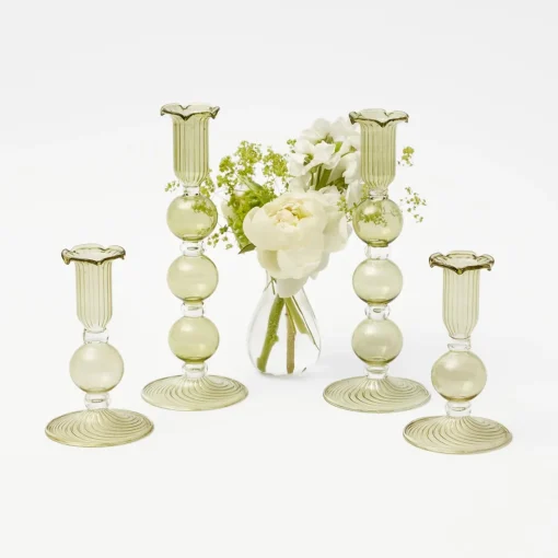 Candles | Candlescapes<Mrs. Alice Eden Green Candle Set (Spring Green)