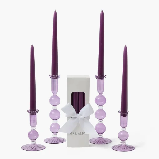 Candles | Candlescapes<Mrs. Alice Eden Purple Candle Set