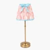 Rechargeable Table Lamps<Mrs. Alice Edie Rechargeable Lamp with Pink & Blue Ikat Bow Shade (18cm)